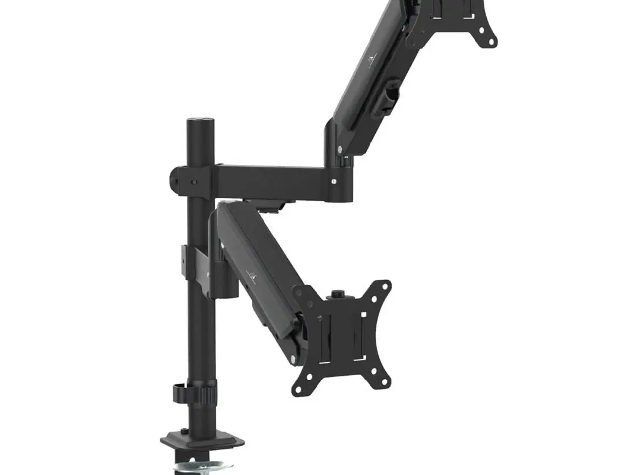 Billede 3 - Maclean MC-136 dobbelt skærmholder med gasfjeder 17–32" – sort