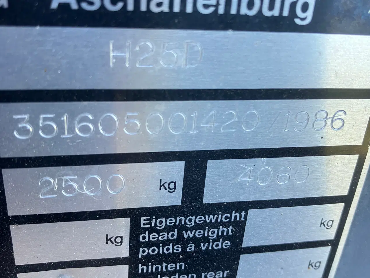 Billede 3 - linde H25D 2500 kg diesel truck