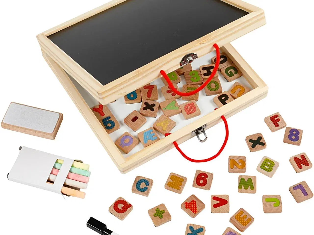 Billede 1 - 3-i-1 Aktivitetstavle til Læring og Kreativitet