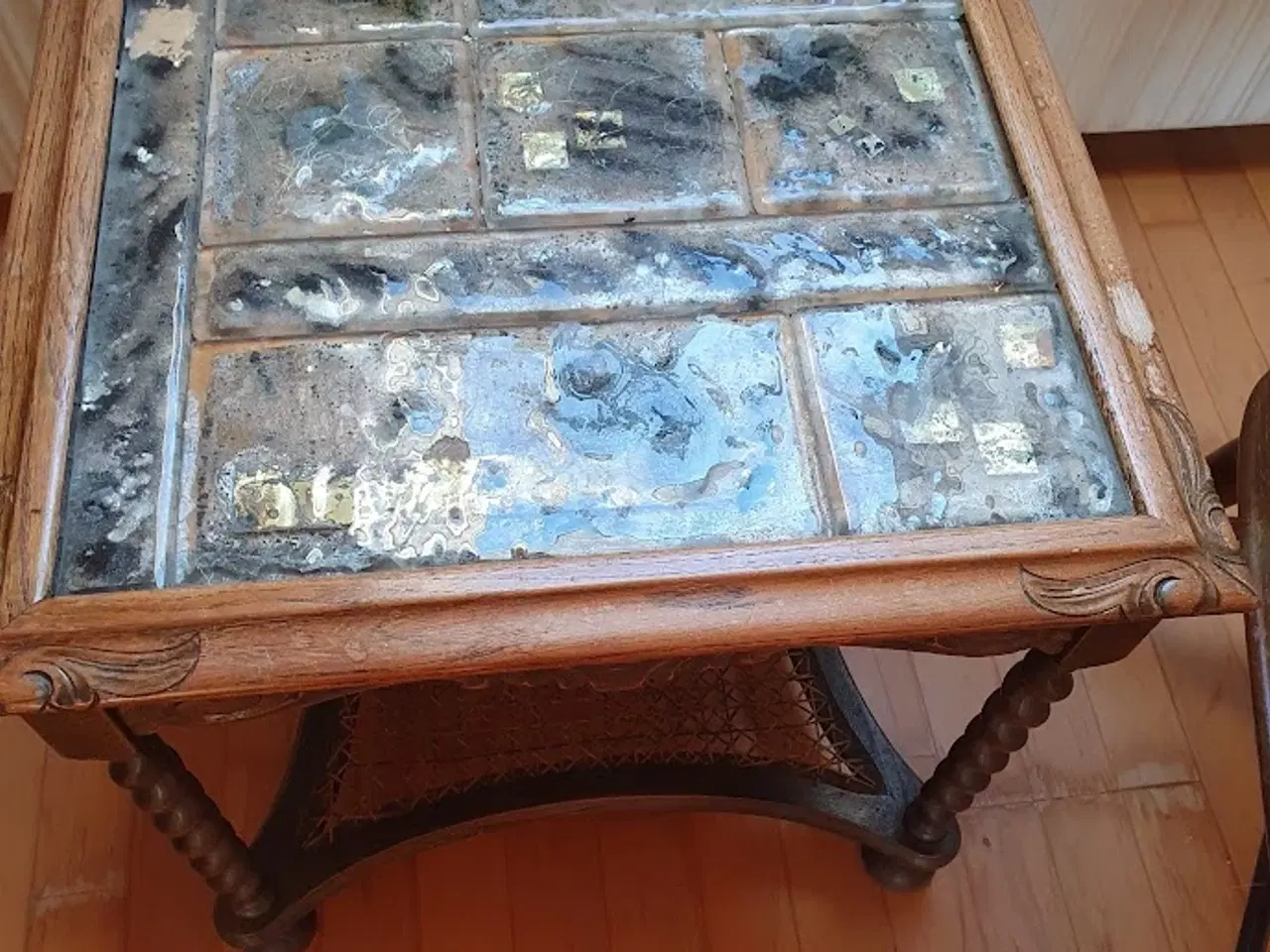 Billede 5 - Retro pindestole i lakeret træ, 2 stk. 