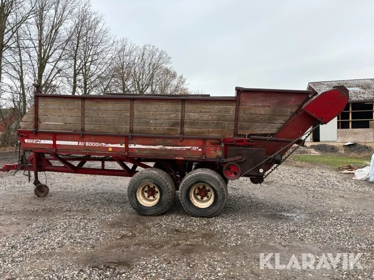 Billede 8 - Aflæsservogn JF AV6000 med hydraulisk bundkæde,