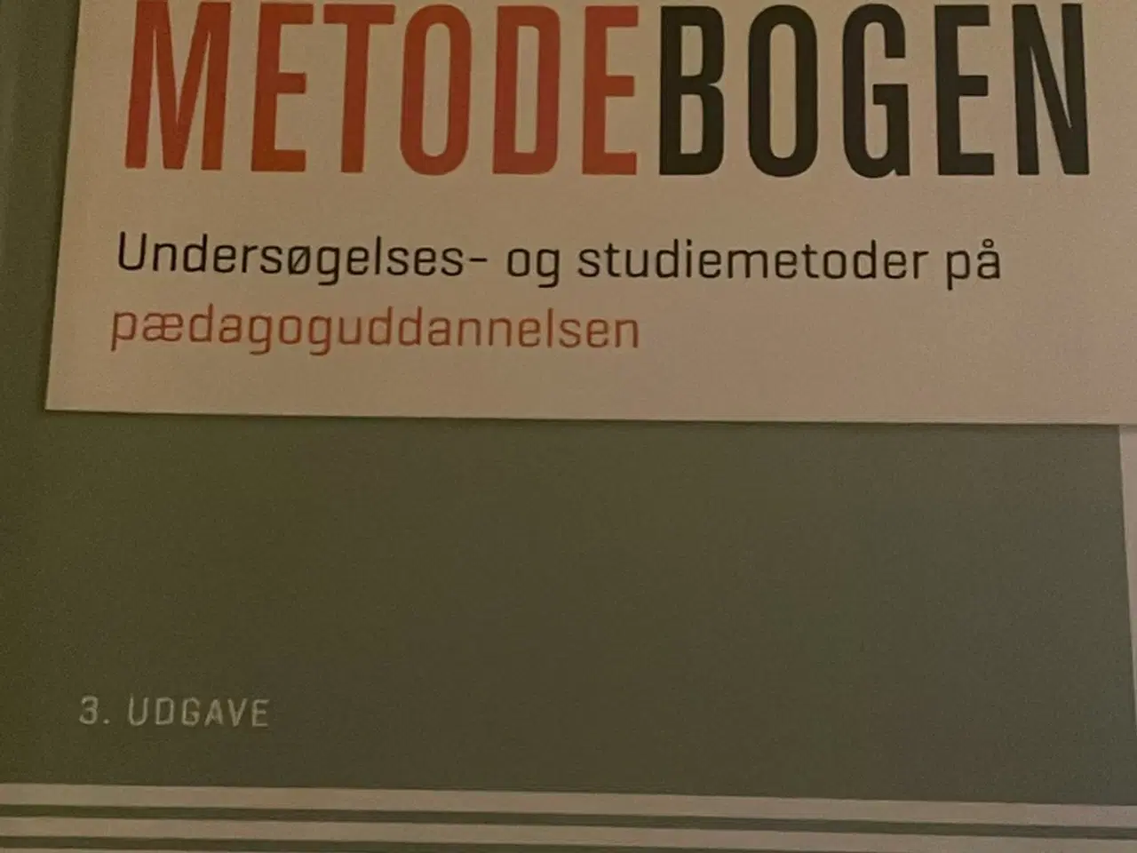 Billede 1 - Metodebogen