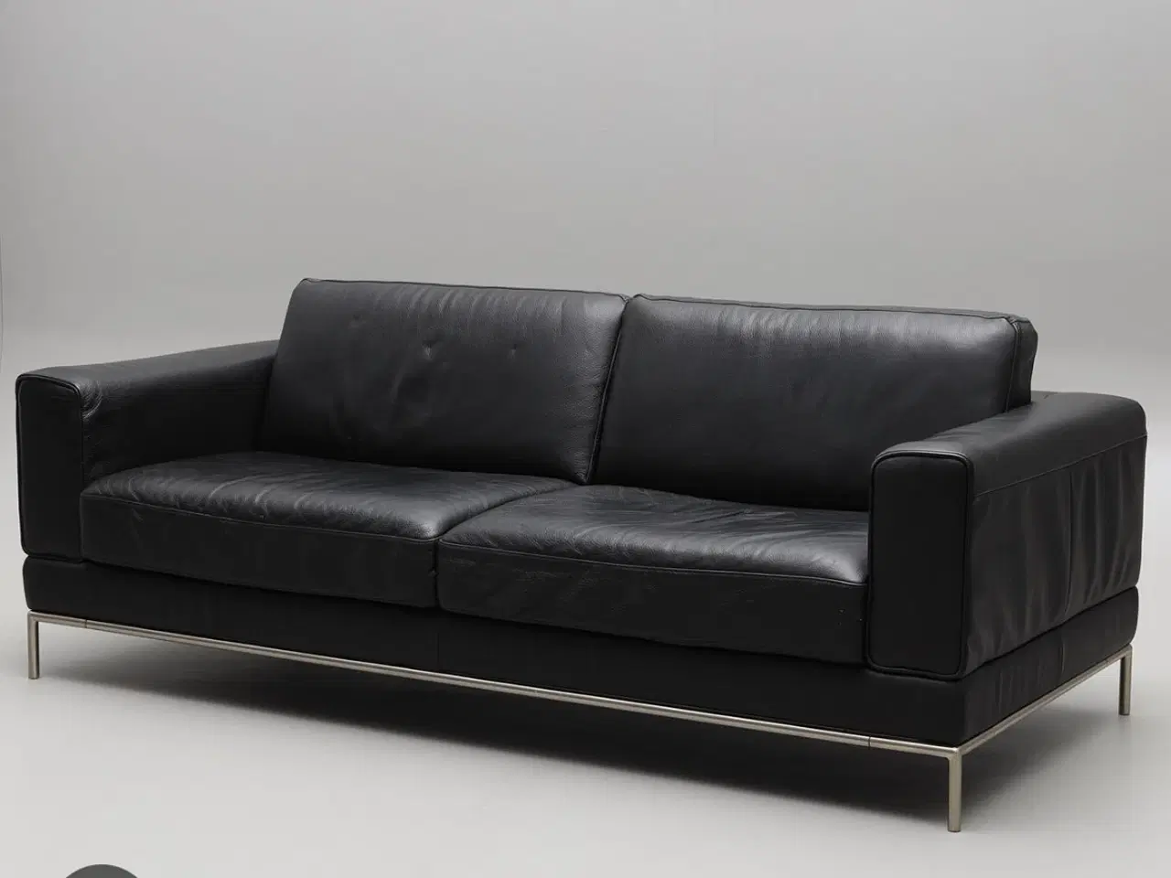 Billede 1 - Ikea læder sofa 