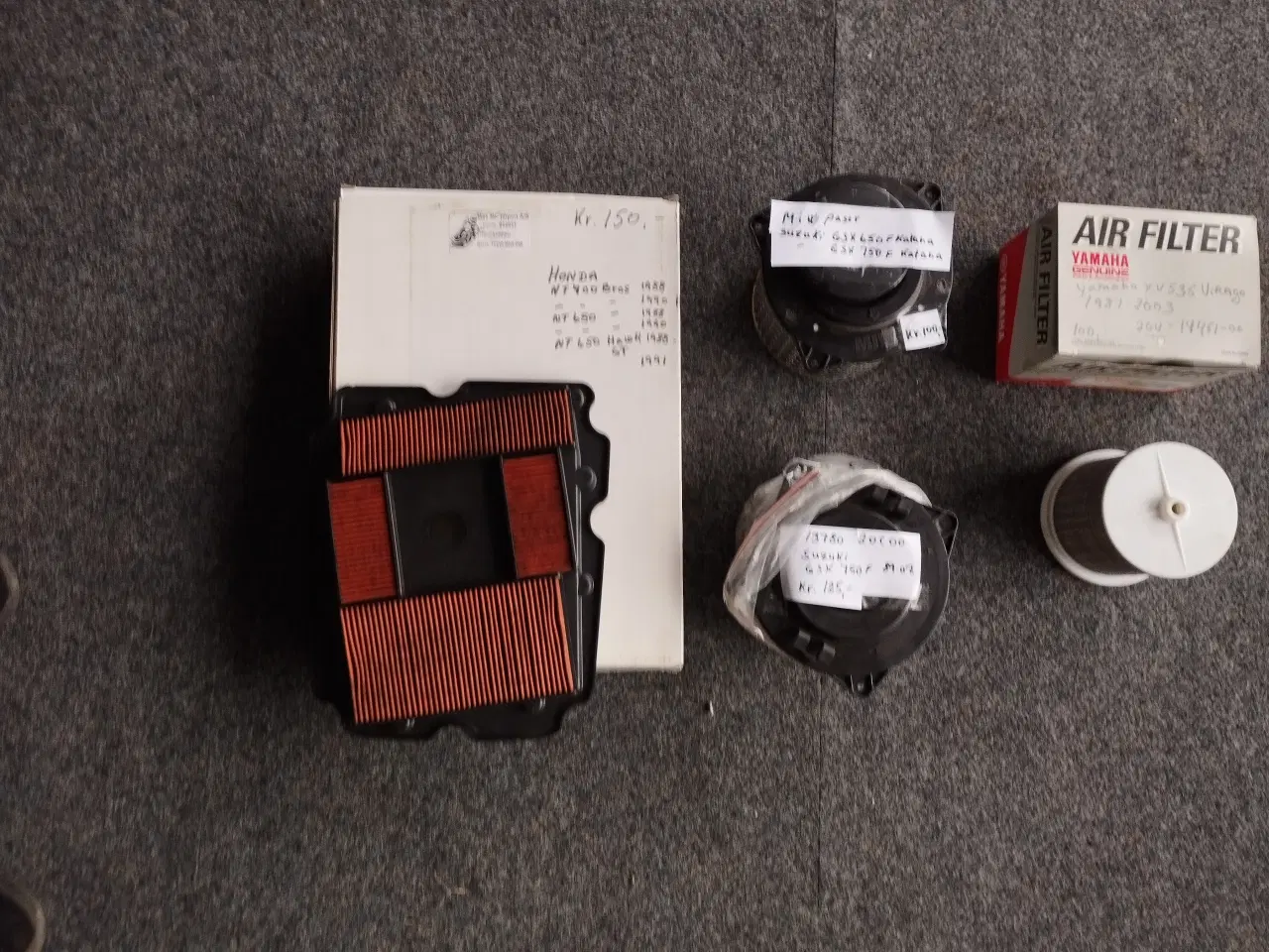 Billede 2 - Forskellige luftfiltre ( beskrivelse se %)