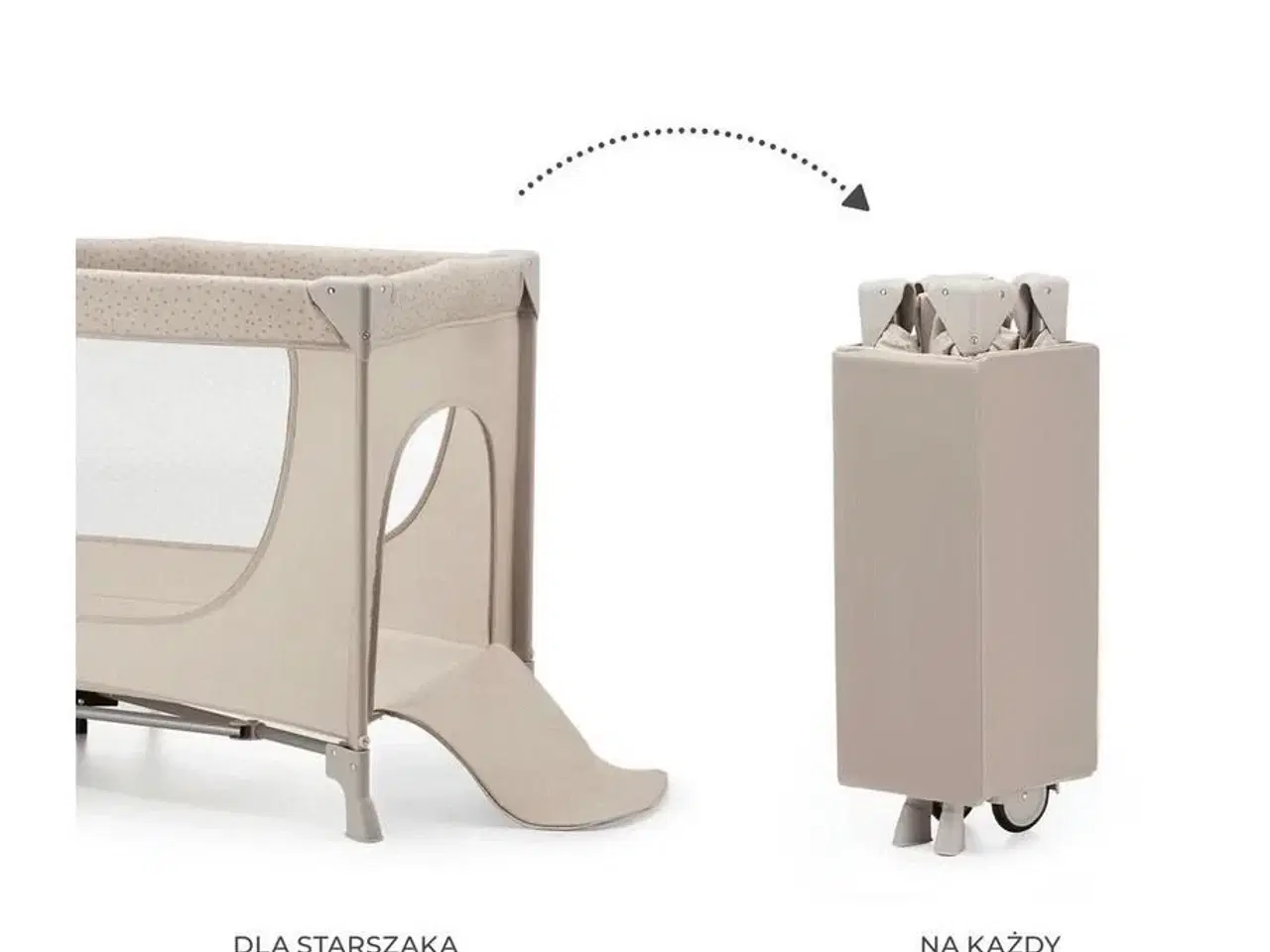 Billede 4 - Rejseseng – Kinderkraft Joy 2, beige