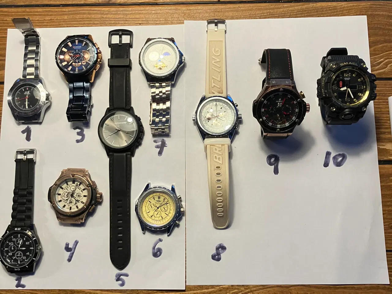 Billede 1 - Herre ure samling, 10 stk