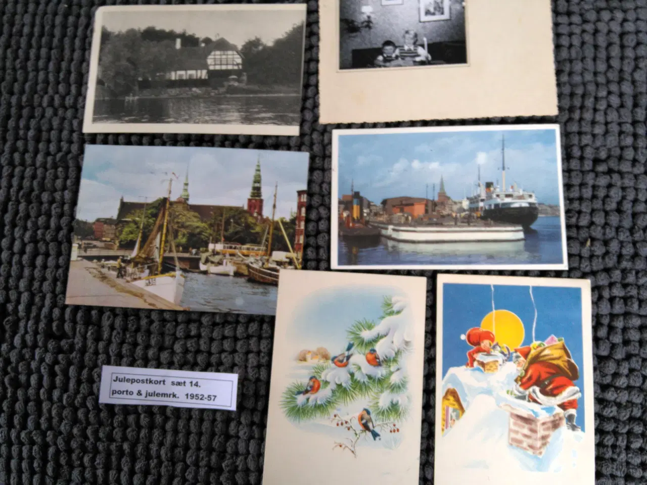 Billede 4 - 48 julepostkort med porto & julemrk. 1951 -63