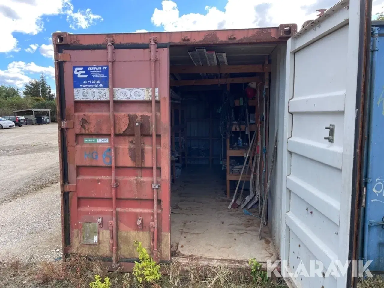 Billede 2 - 20 fods container med indhold