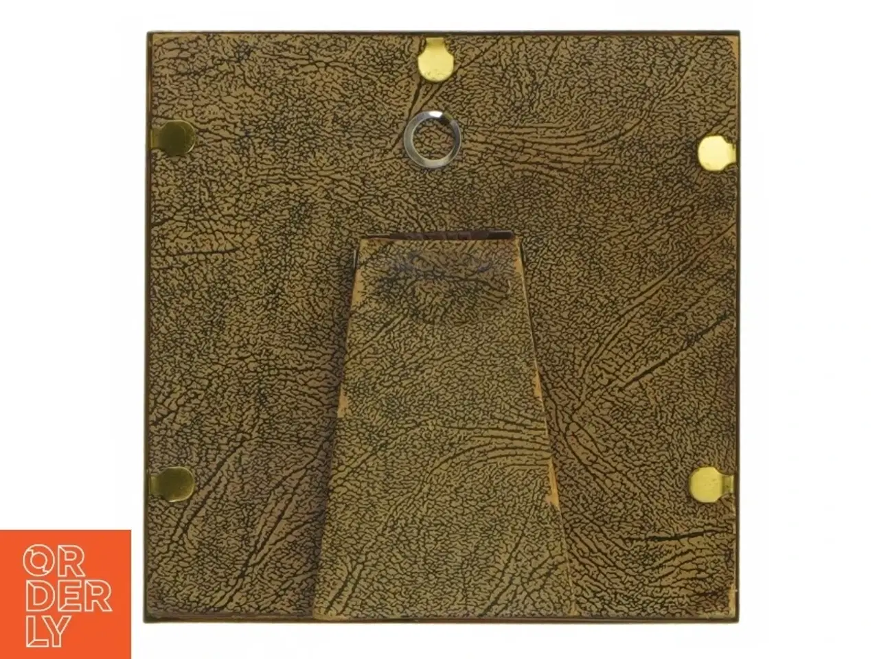 Billede 3 - Guldfarvet kvadratisk billedramme (str. 13,5x13,5 cm)