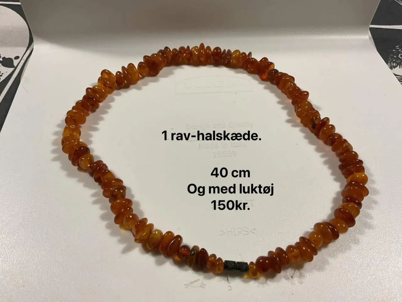 Billede 1 - 4 rav halskæder, se billeder for pris.