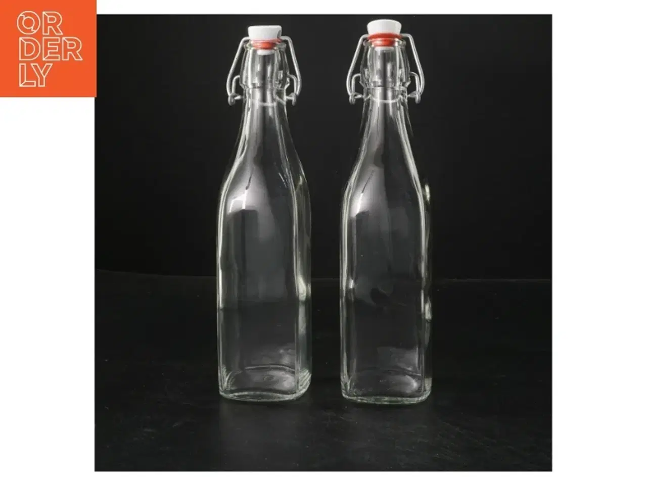 Billede 2 - Glasflasker med patentlåg, 27 cm (str. 27 cm)