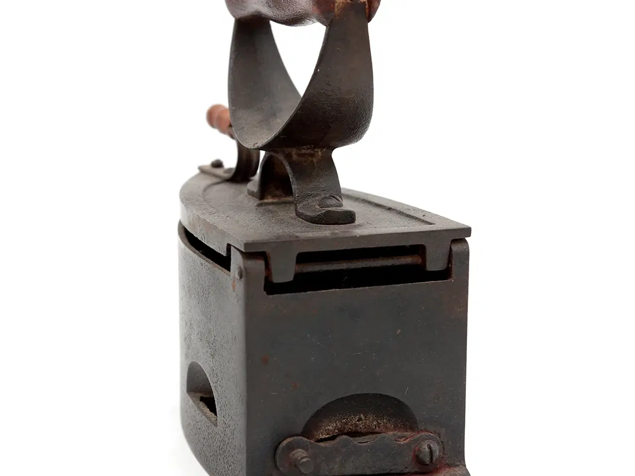 Billede 2 - Antikt kasse-strygejern i støbejern ca. 1900