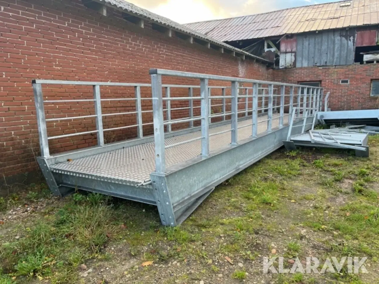 Billede 1 - Gangbro i galvaniseret stål