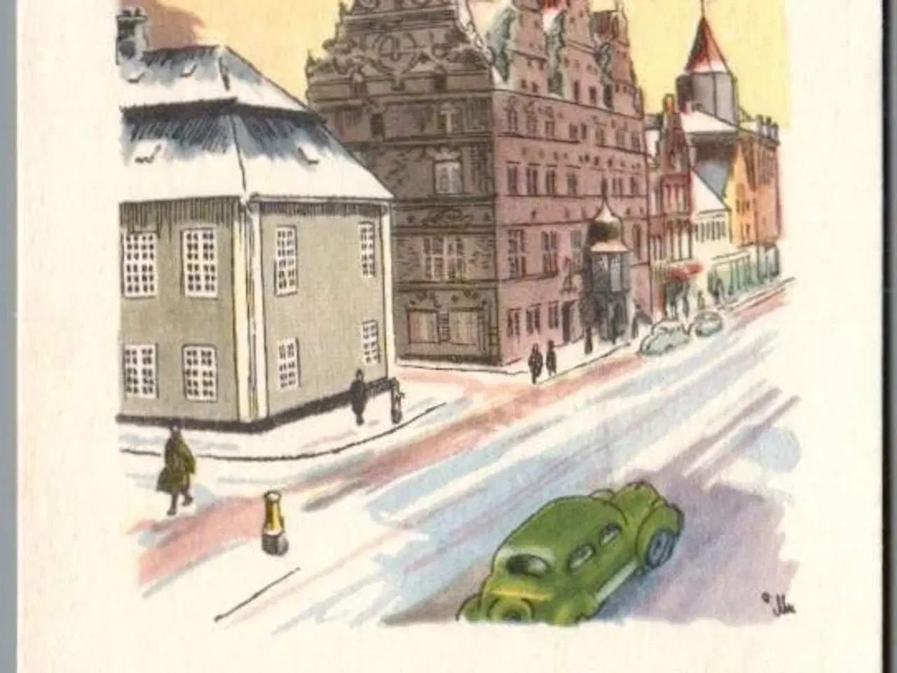 Billede 1 - Illa - Glædelig Jul - Parti fra Østerå -  Stender Eneret - Aalborg - Postkort - Brugt