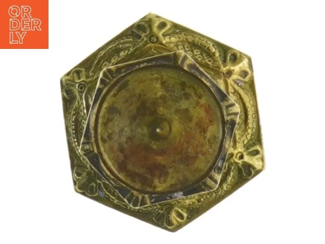 Billede 3 - Bronze lysestage fra Cawa (str. 6 x 6 cm)