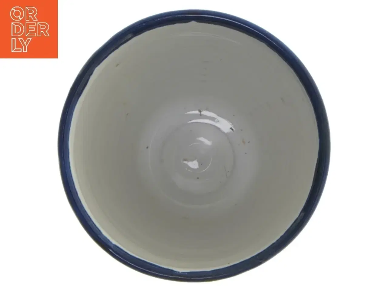 Billede 3 - Dekorativ keramik bæger/vase (str. Ø 9 cm længde 16 cm)