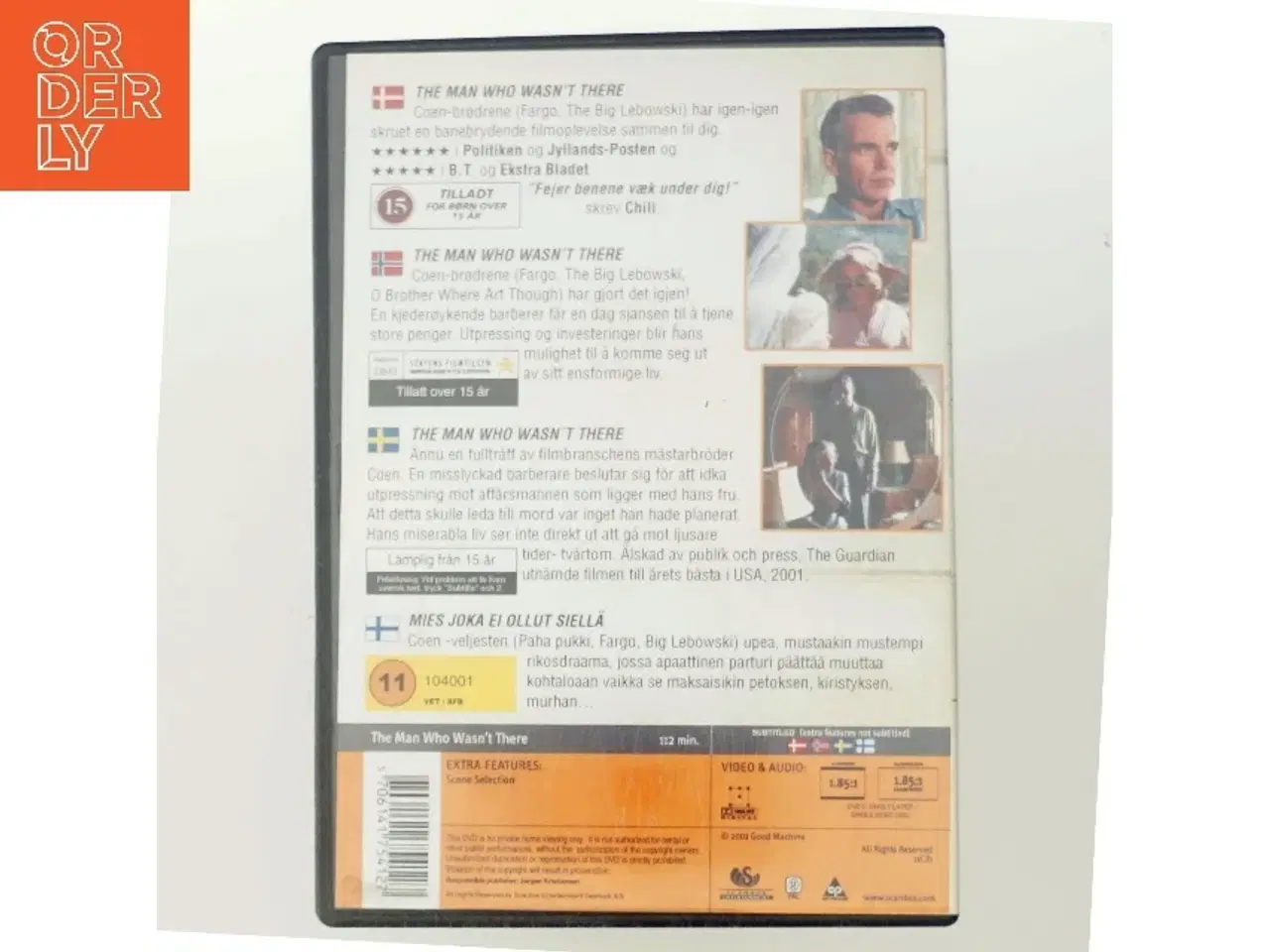 Billede 3 - Man Who Wasnt There, the med Billy Bob Thornton (DVD)