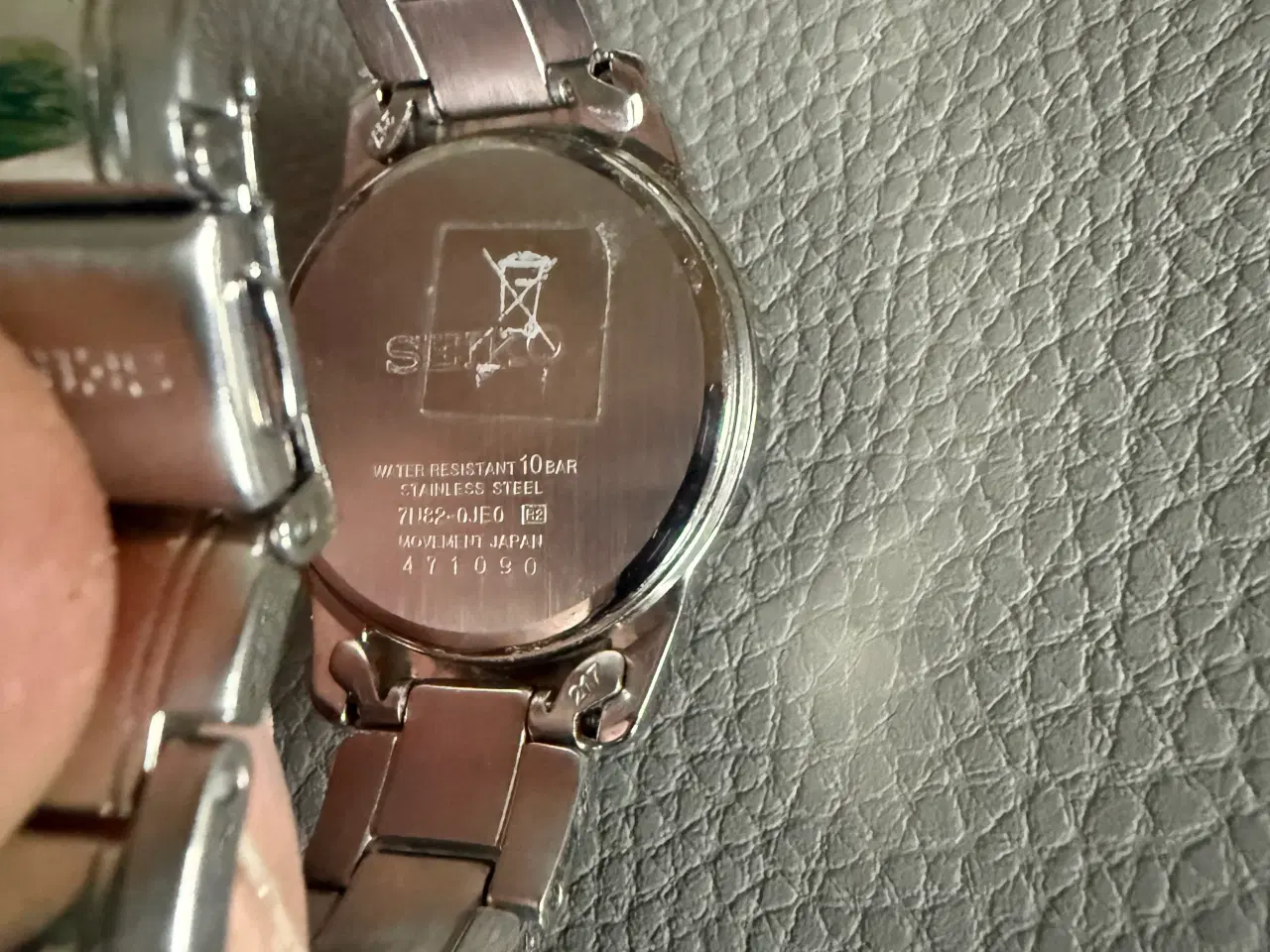 Billede 2 - Seiko SXDC27P1 Dameur Rustfrit Stål Sort Skive