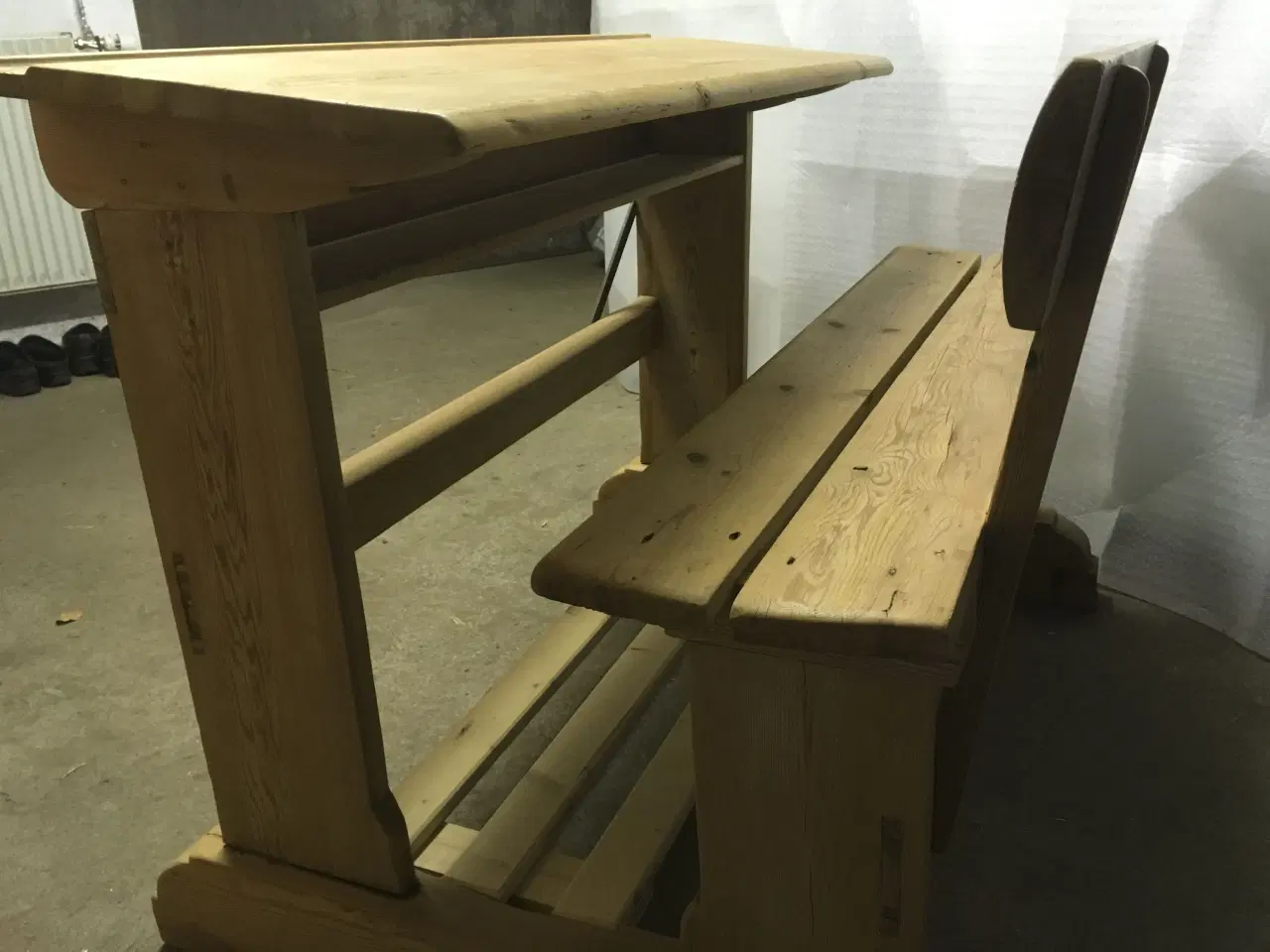 Billede 3 - Gammel skolebord