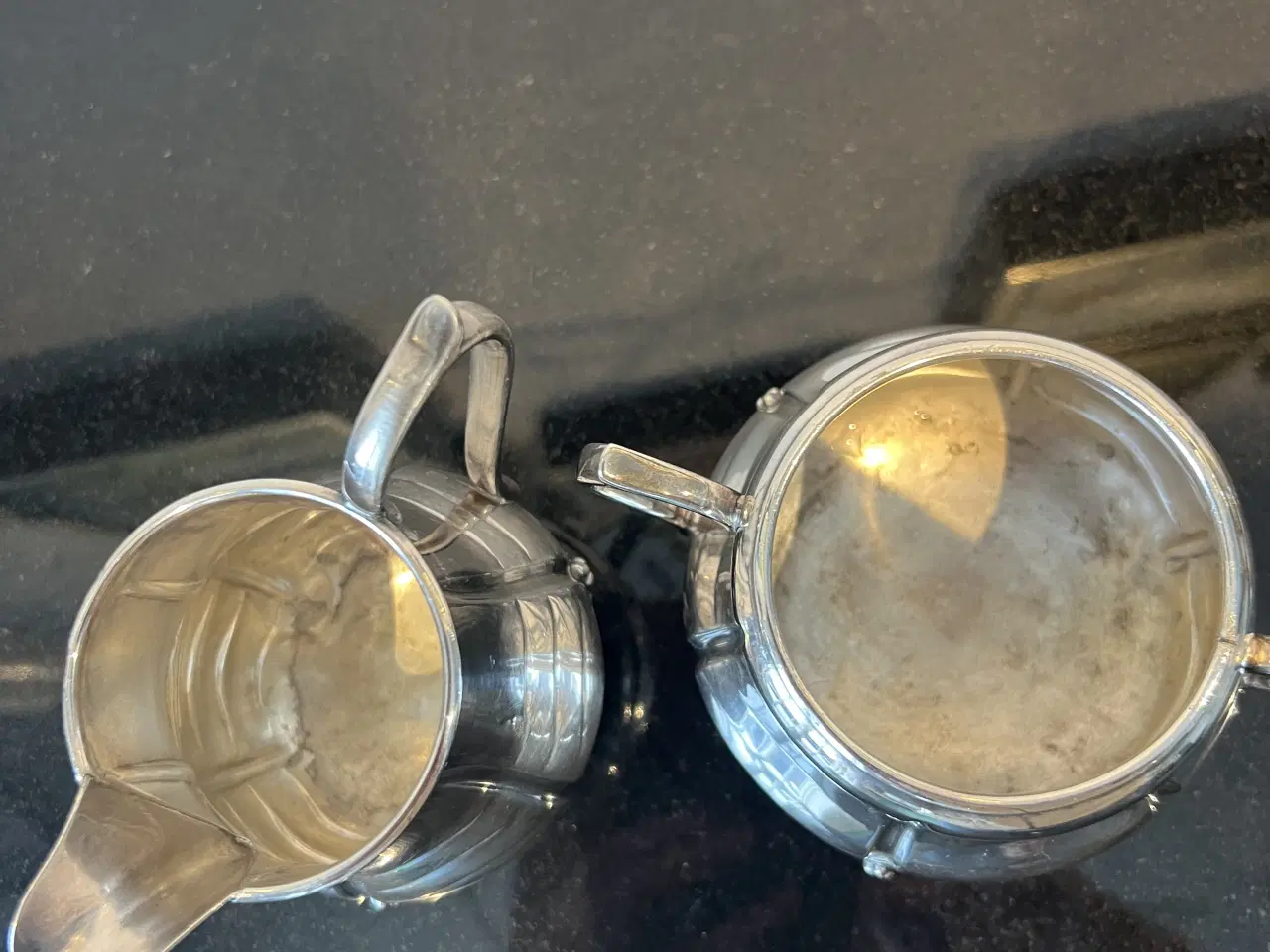 Billede 3 - Forsølvet fløde og sukkerskål