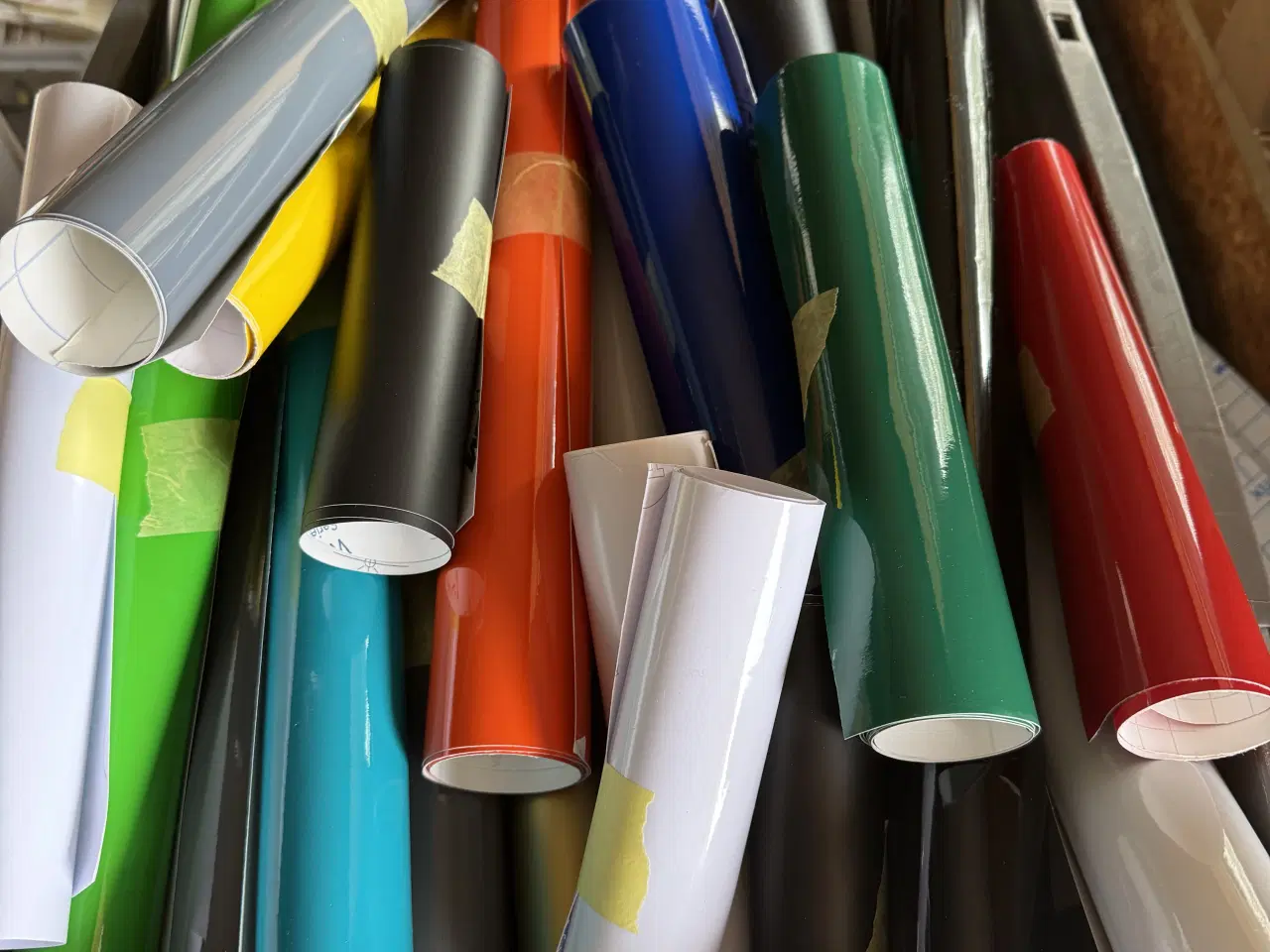 Billede 1 - Folie rester til eks skæreplotter