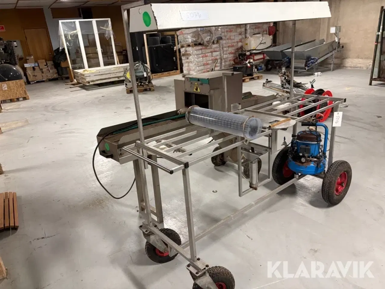 Billede 1 - Vaskemaskine, sorteringsvogn og håndteringsrør Kokkedals GP vask 3 maskiner