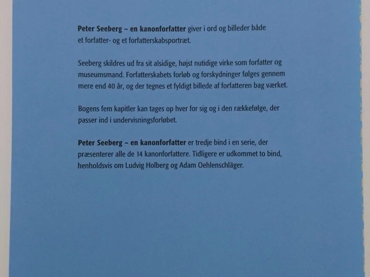 Billede 2 - Peter Seeberg : portræt af forfatteren