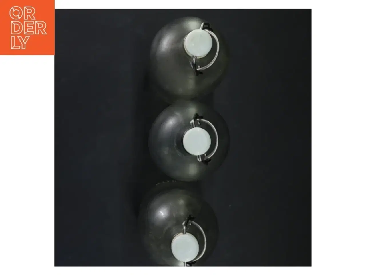 Billede 2 - Glasflasker med patentlåg fra IKEA (str. 28x9 cm)