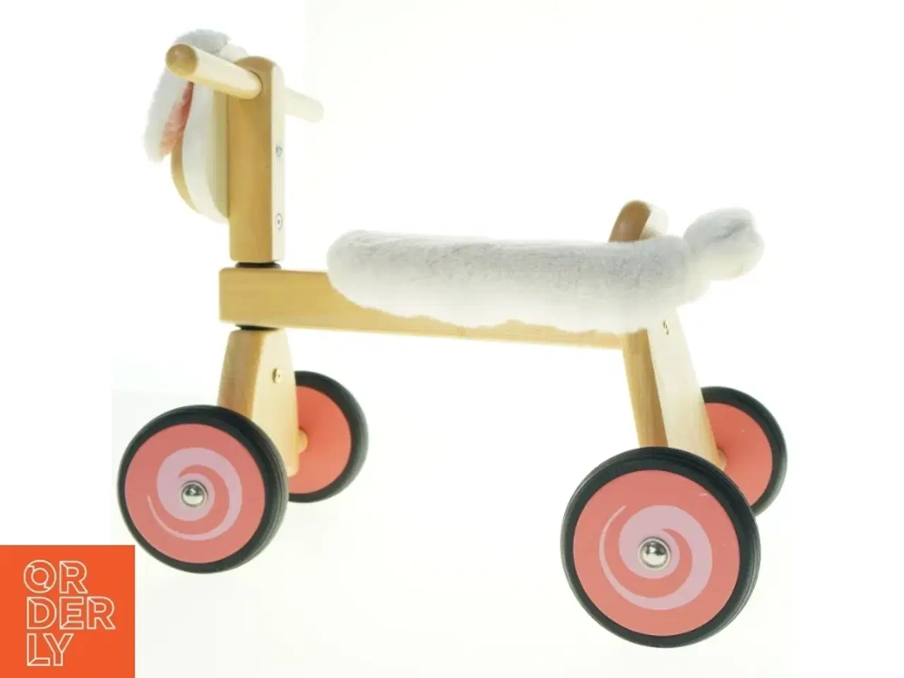 Billede 1 - Trægyngehest på hjul (str. 45 cm)