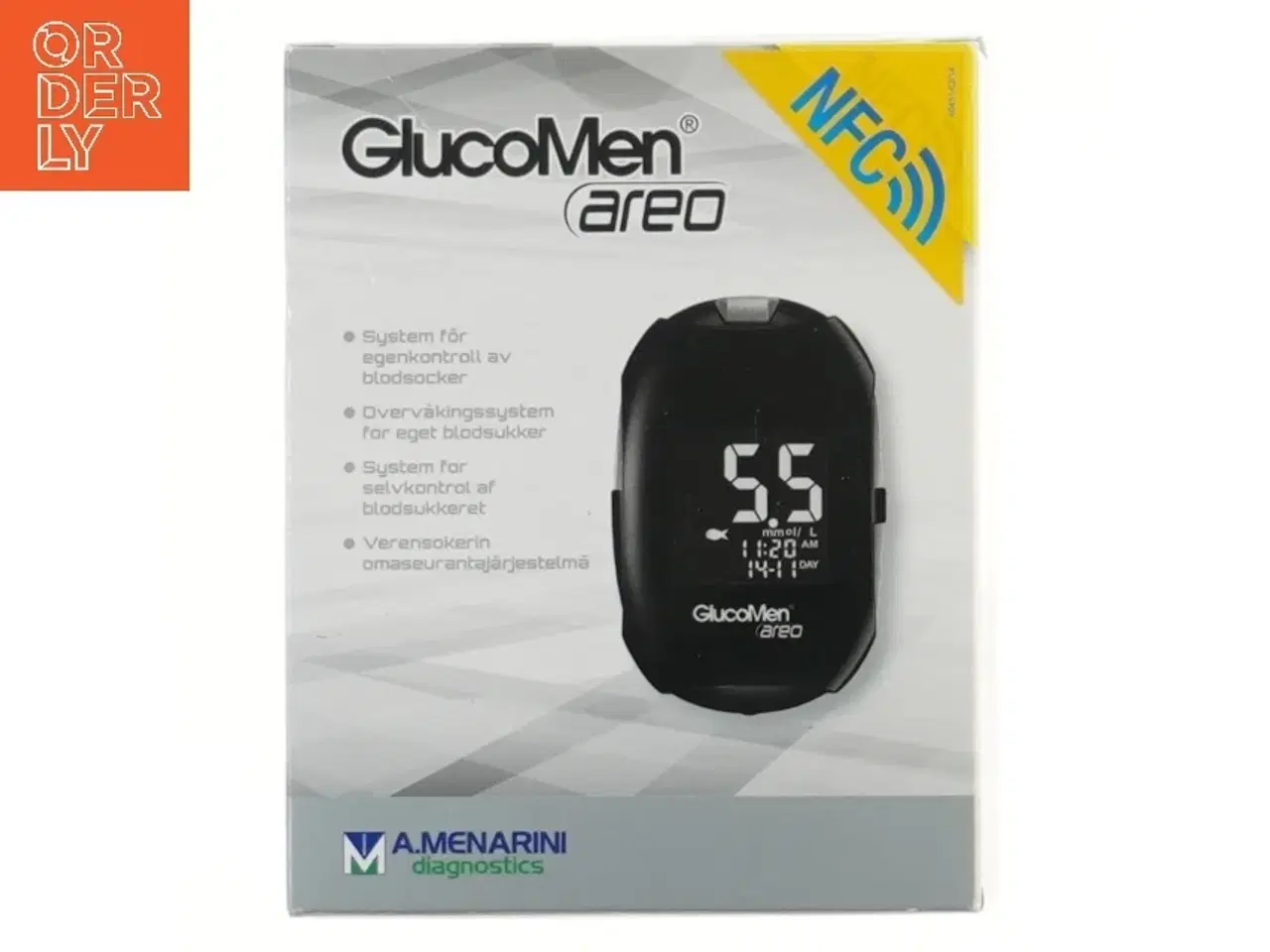 Billede 1 - Blodsukkermåler GlucoMen Areo NFC fra A.Menarini Diagnostics