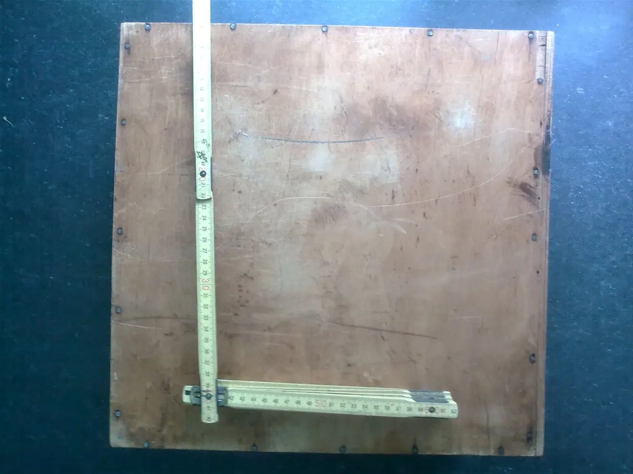 Billede 5 - Trækasse antik fyrretræ planke skuffe T Brænde