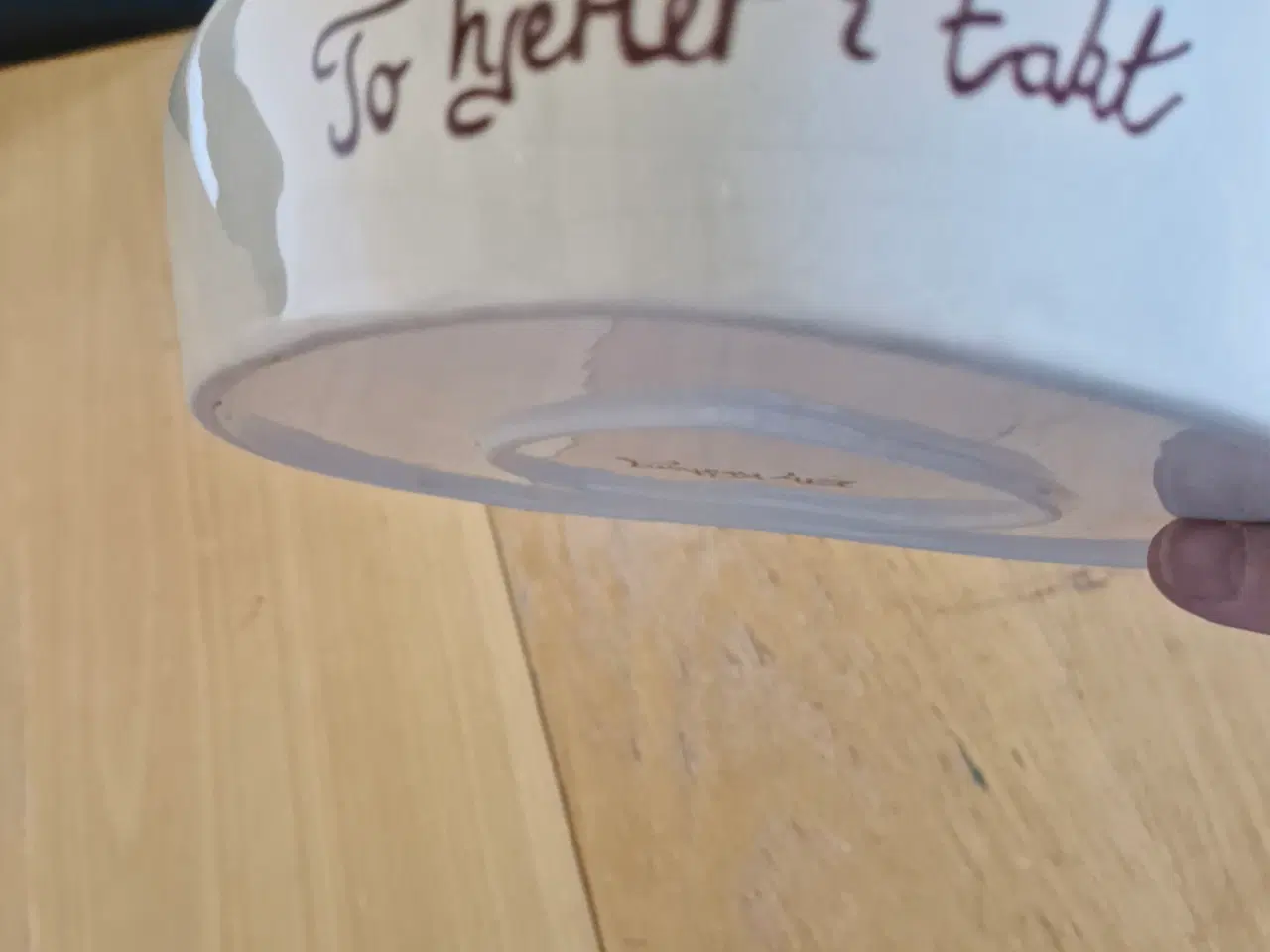 Billede 2 - Jule hjerte fad fra Elly Klarborg