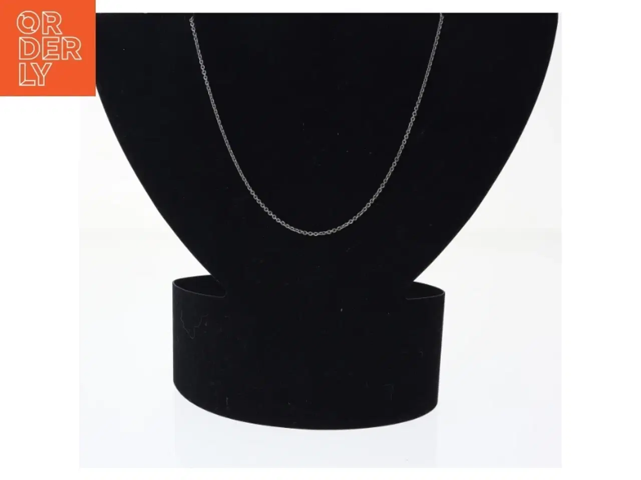 Billede 1 - Sølvfarvet halskæde (str. 50 cm)