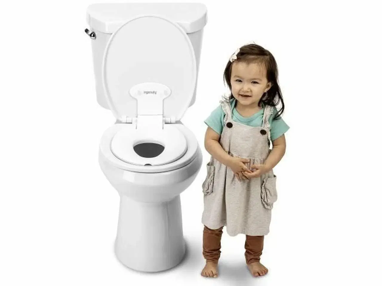 Billede 3 - Toiletsæde reduktion til børn Ingenuity Flip & Sit - hvid