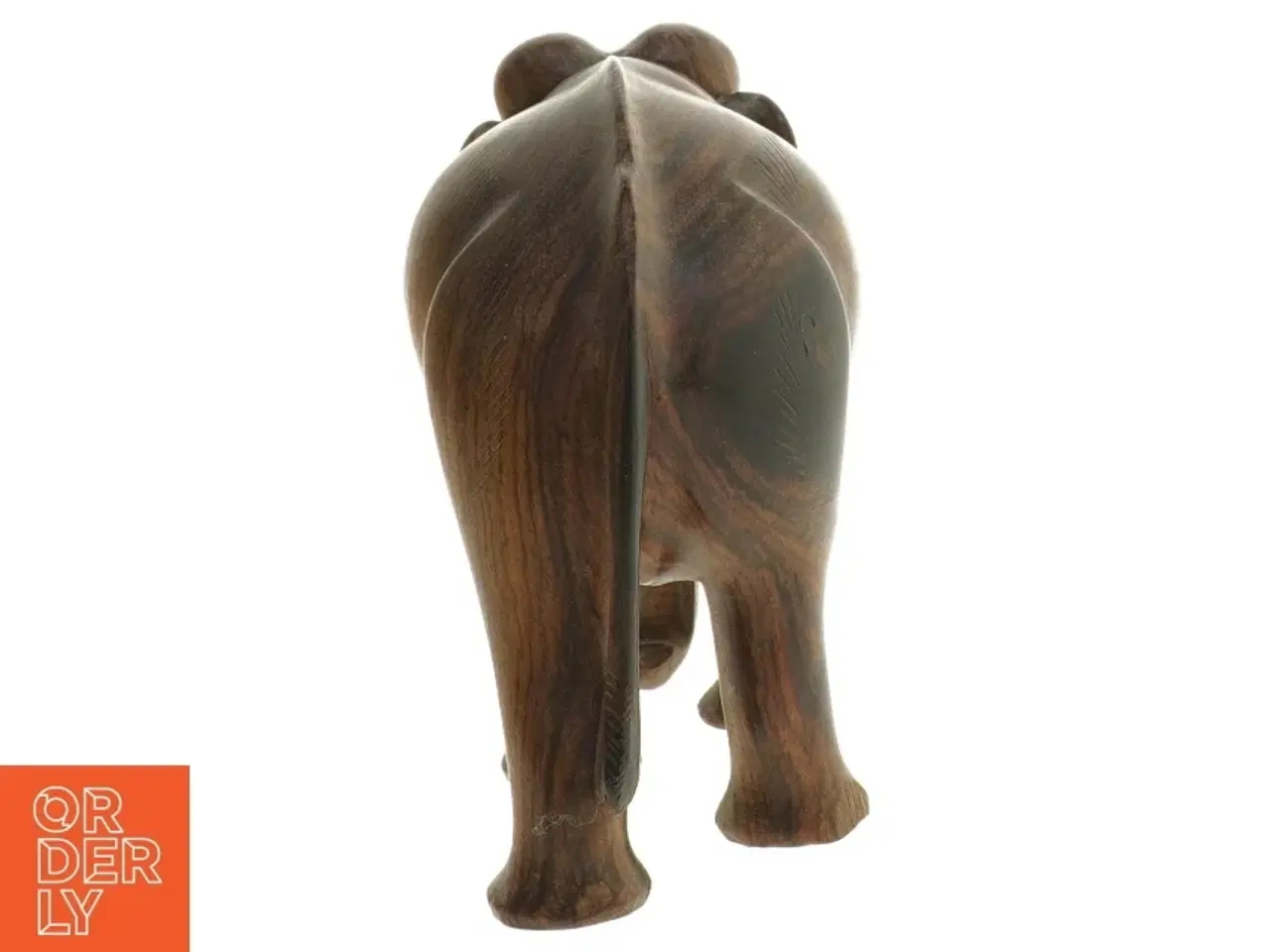 Billede 3 - Træfigur af elefant (str. 16,5 cm)