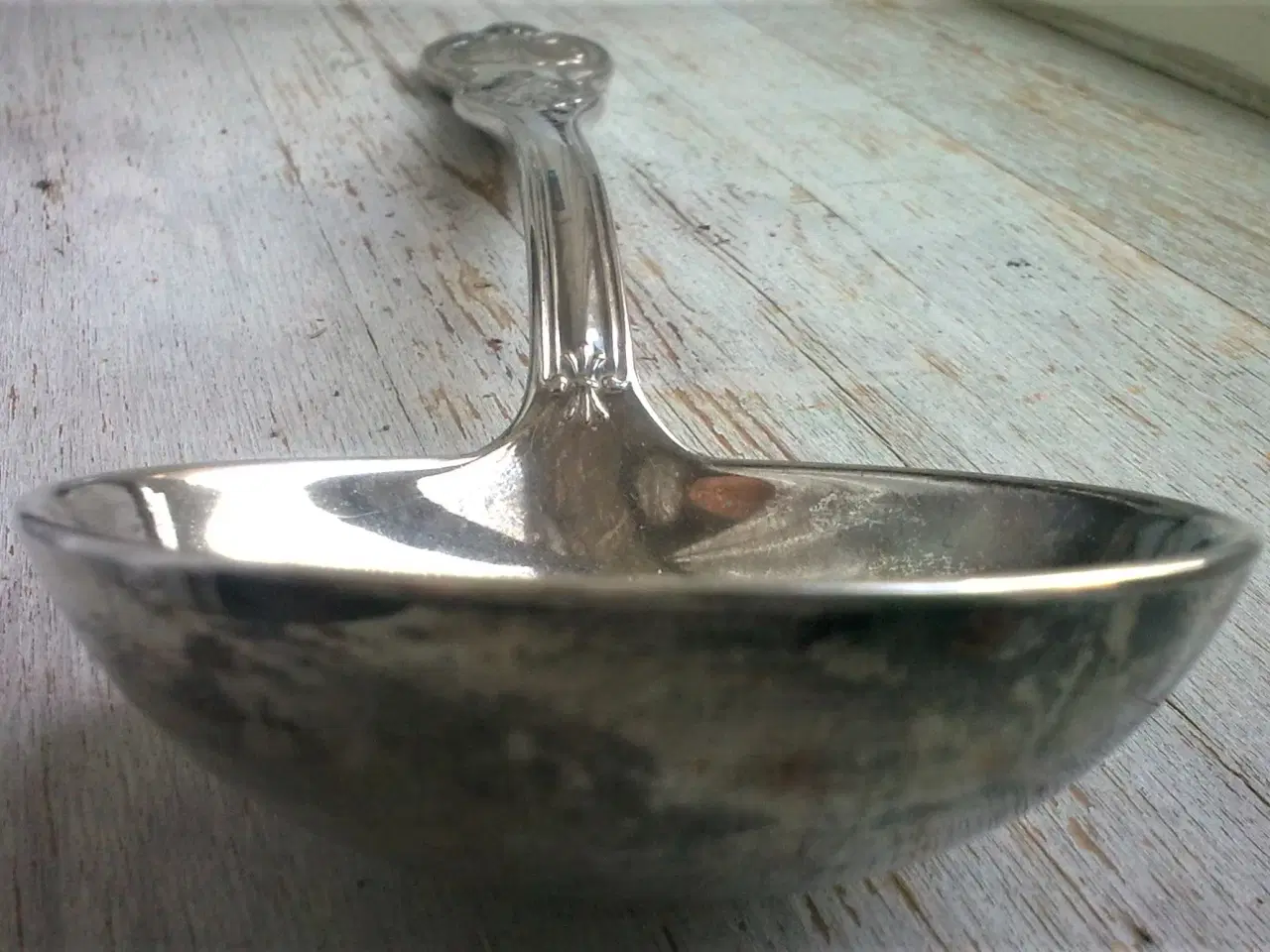 Billede 12 - KÆMPE sølvplet Kartoffel suppe ske SJOV