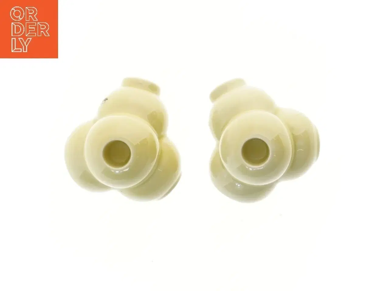 Billede 2 - Kähler vaser/lysesteger/fyrfadsstager. 3 i en fra Kähler (str. Ø 10 cm)