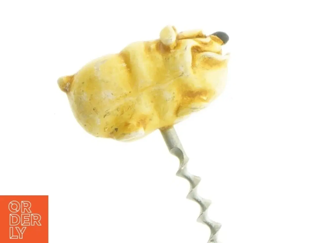 Billede 5 - Vinoptrækker med bulldog hundefigur (str. 9 x 6 cm)