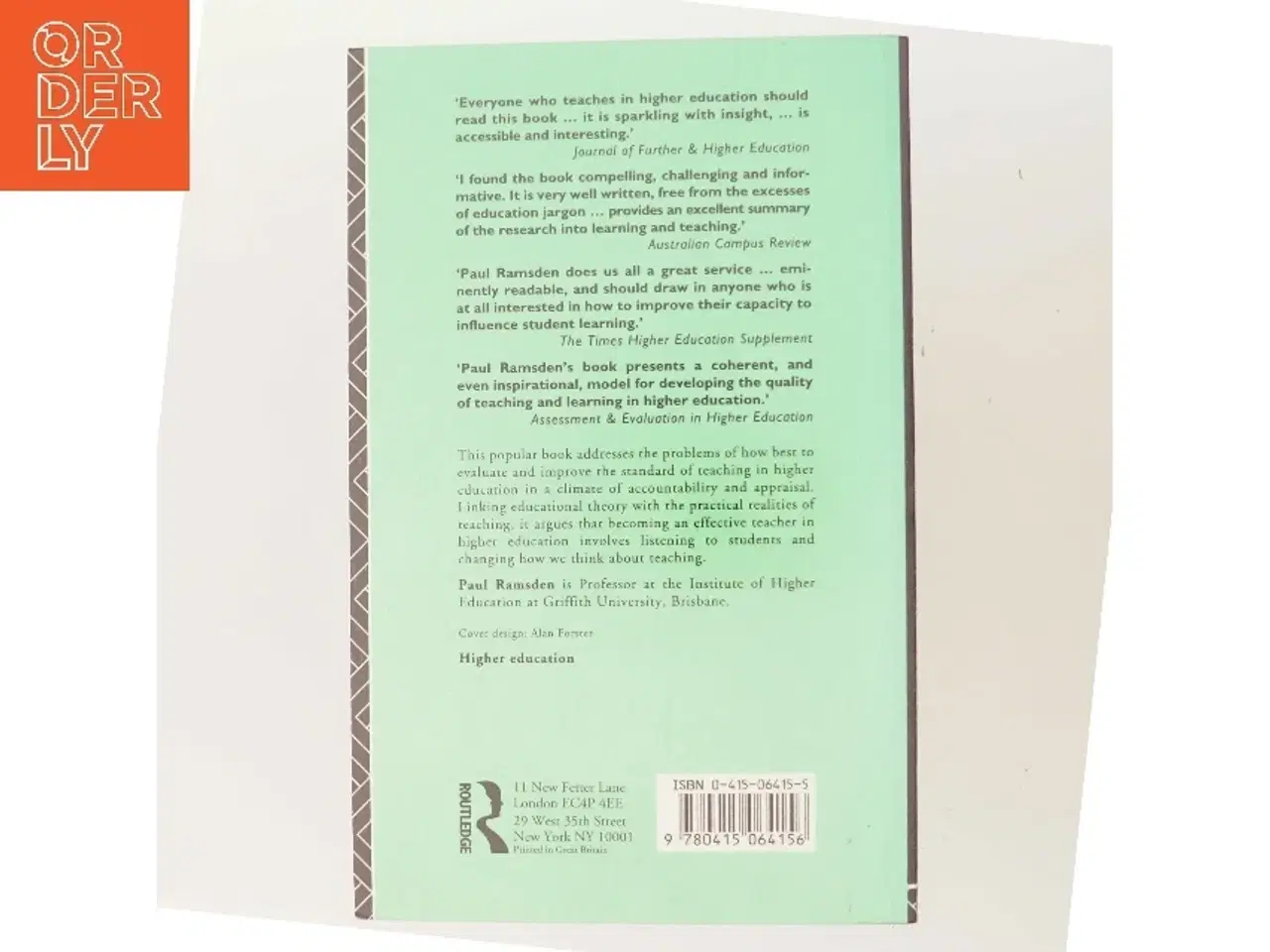 Billede 3 - Learning to teach in higher education af Paul Ramsden (Bog)