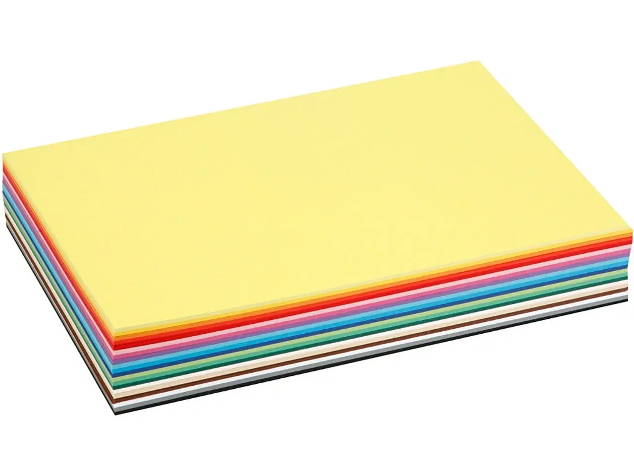 Billede 1 - Creativ Karton, A4, ark 210x297 mm, 180 g, ass. farver, 300ass. ark/ 1 pk.