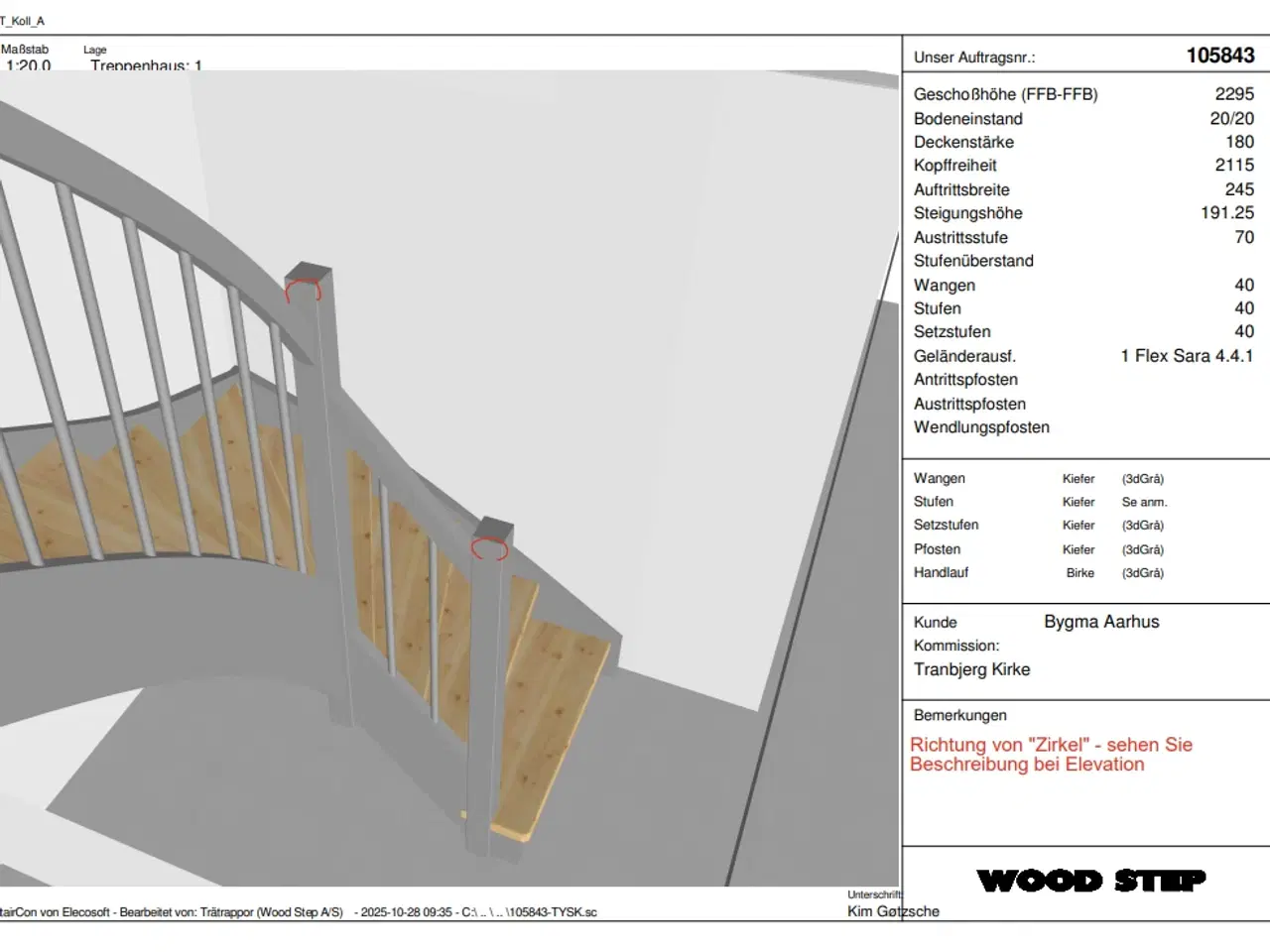 Billede 3 - Kvartsvingstrappe - fejlmålstrappe