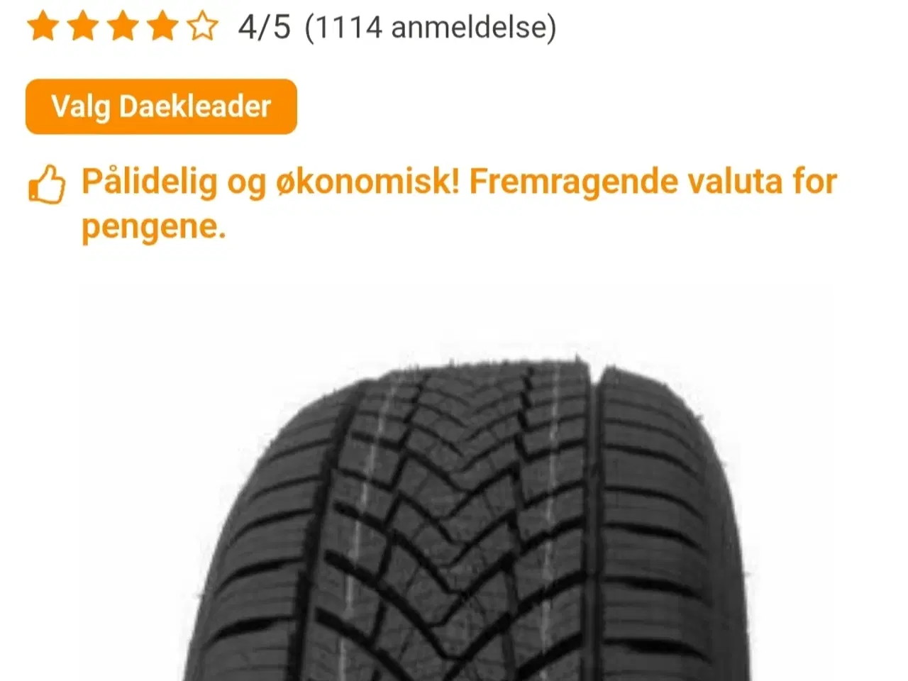 Billede 4 - Helårsdæk ny. Brugt fælge 