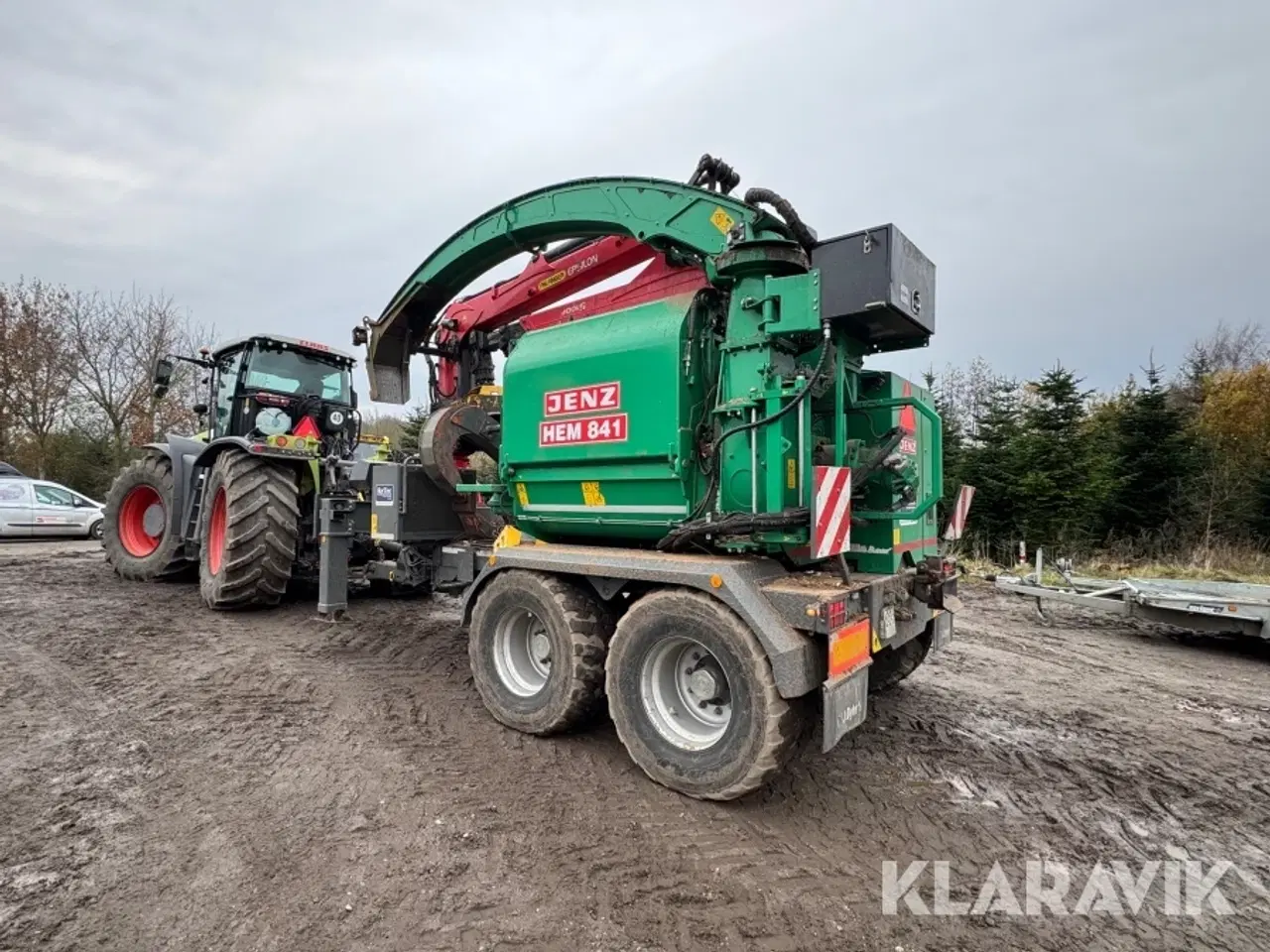 Billede 4 - Traktor Claas Xerion 4000 med flishugger
