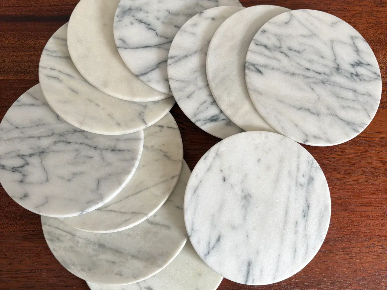 Billede 1 - Runde marmor platter 