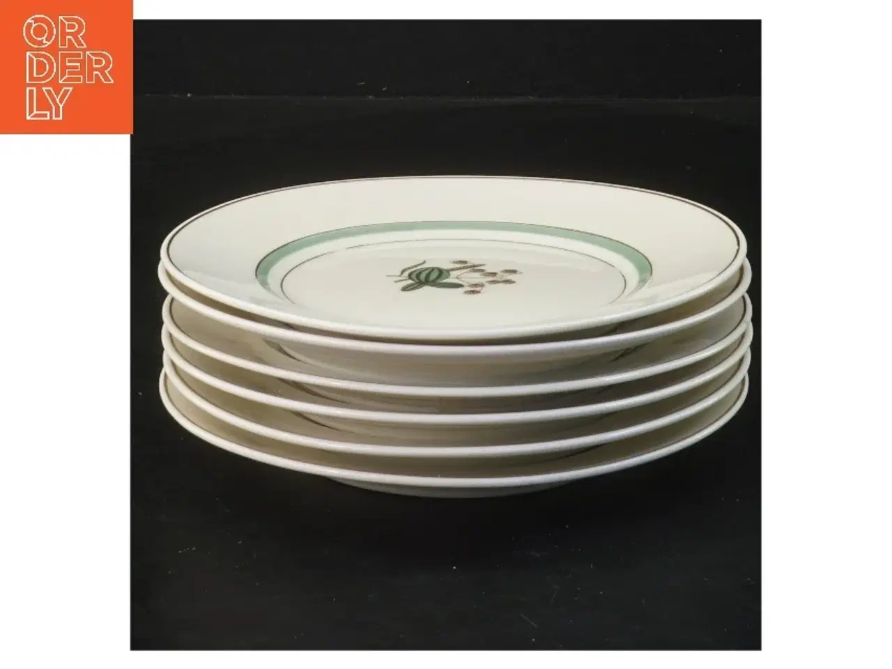 Billede 1 - Sæt af 6 tallerkener Hjertegræs, Royal Copenhagen (str. 6 stk Ø 16 cm) fra Royal Copenhagen