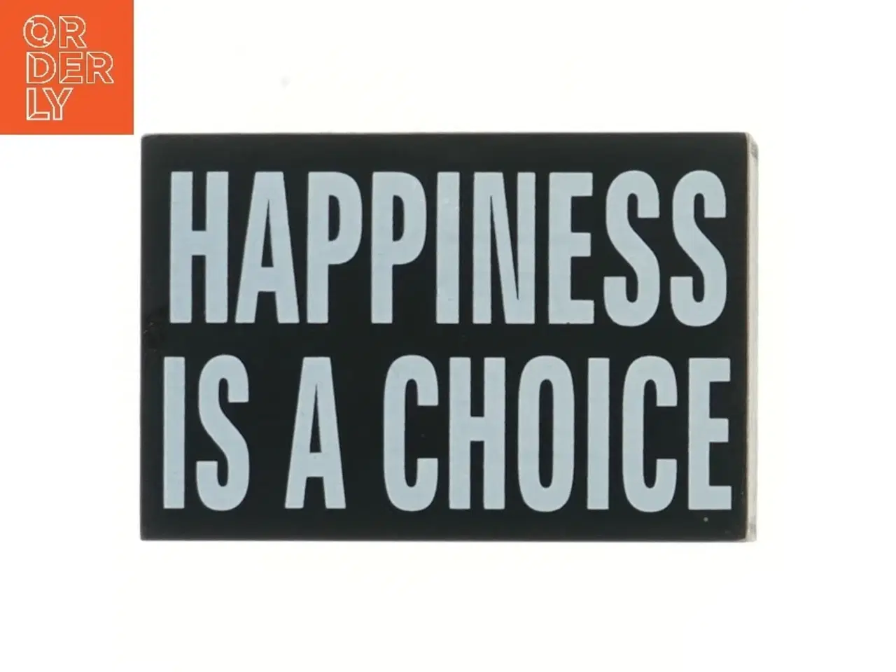 Billede 1 - Træskilt med tekst (str. 15x10 cm)