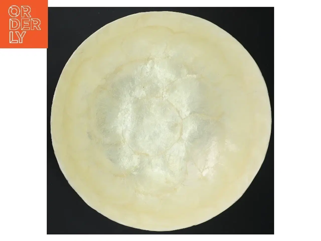 Billede 2 - Ny Capiz Rund skål i perlemor look (str. Ø 25 cm)