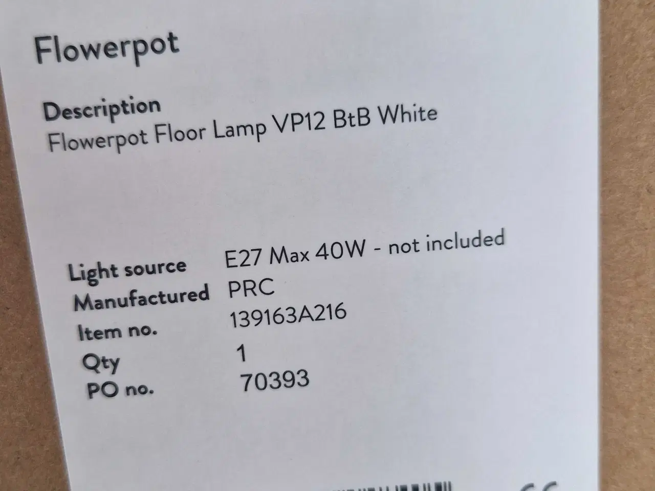 Billede 4 - Verner Panton - Flowerpot gulvlampe