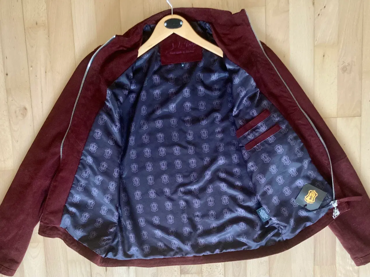 Billede 2 - Håndlavet suede bomberjakke