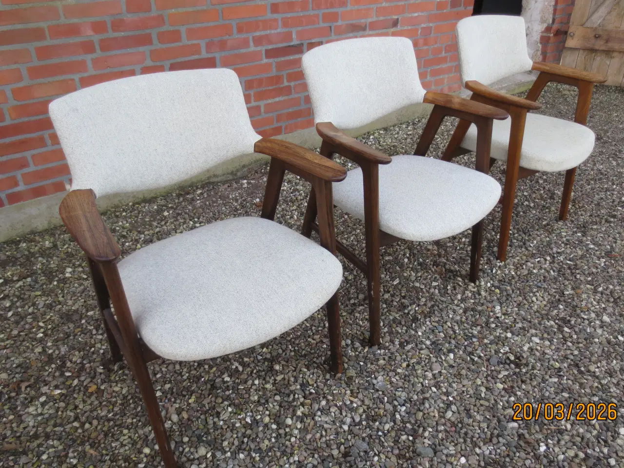 Billede 2 - 3 stk Erik Kirkegaard Armstole i Palisander